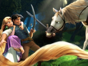 Rapunzel & Flynn in Tangled