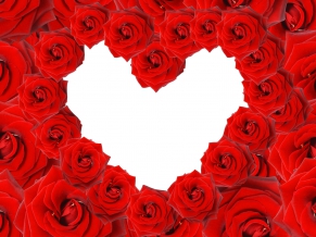 Red Roses & Love Heart