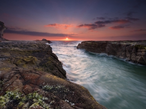 Sunset at Muriwai Beach