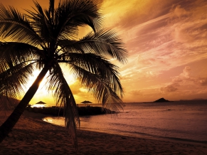 Sunset at the bay