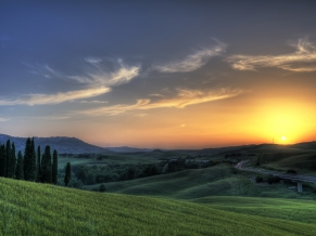 Sunset in Tuscany