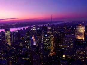 Twilight in New York City