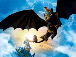 Hiccup Riding Toothless