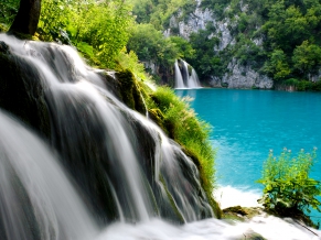 Plitvice Lakes National Park Waterfall
