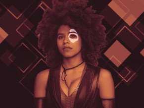 Zazie Beetz as Domino in...