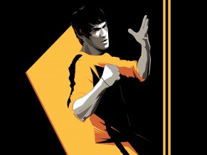Bruce Lee Minimal Art 4K