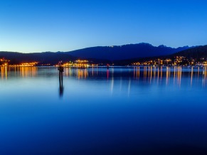 Burrard Inlet Port Lscape at Dusk 4K