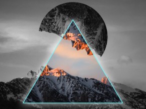 Geometric Mountains 4K