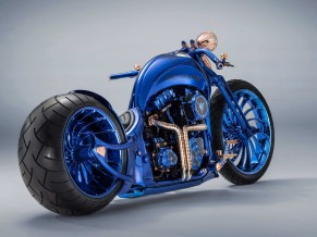 Harley Davidson Blue Edition 4K HD