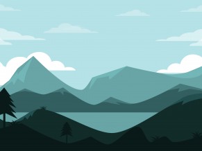 Mountains Lscape Minimal 4K