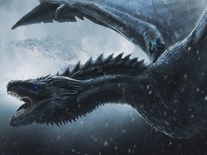 Night King Riding Dragon 4K