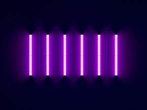 Purple Neon Lights 4K