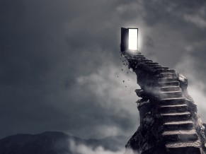 Surrealism Dark Hell Stairs 4K HD