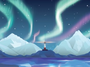 Aurora & Lighthouse 4K