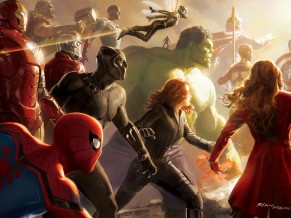 Avengers Infinity War Artwork 4K 8K