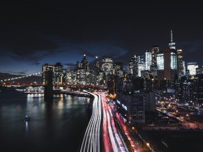 Manhattan New York City Night Cityscape 4K 8K