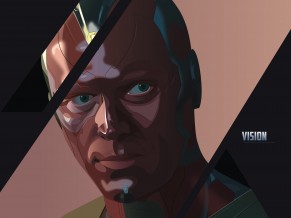 Vision Marvel Superhero 4K