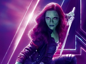 Zoe Saldana as Gamora in...