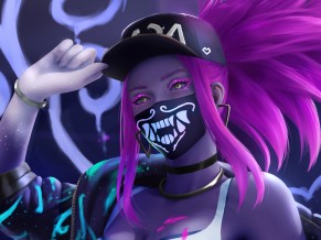 KDA Akali Neon 4K