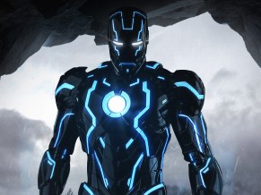 Neon Iron Man 4K