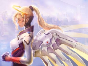 Mercy Overwatch Artwork 4K