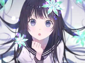Cute Anime girl 4K 1