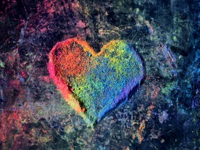 Colorful Valentine Love Heart 4K 5K