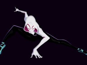 Spider Gwen in Spider Man Into the Spider Verse 4K 5K