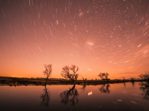 Sunset Star Trail 4K 5K