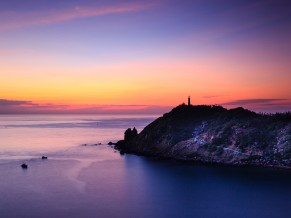 Sunset Watchtower Seascape 5K