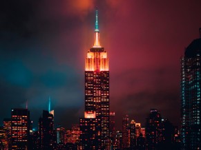 Empire State Building at Night 5K