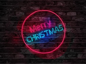 Merry Christmas Neon Sign 4K 5K