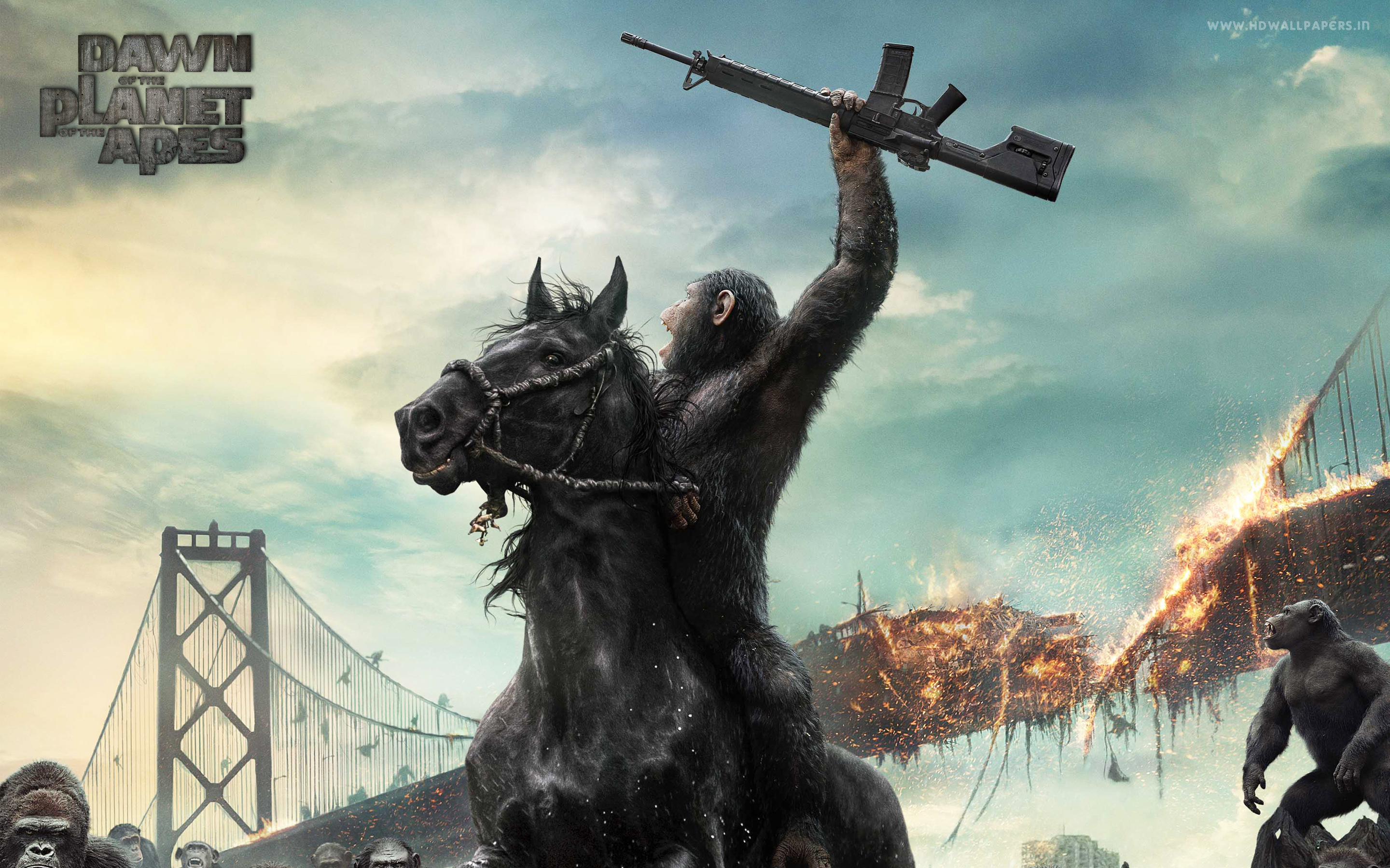 Dawn of the Planet of the Apes Movie Wallpapers 