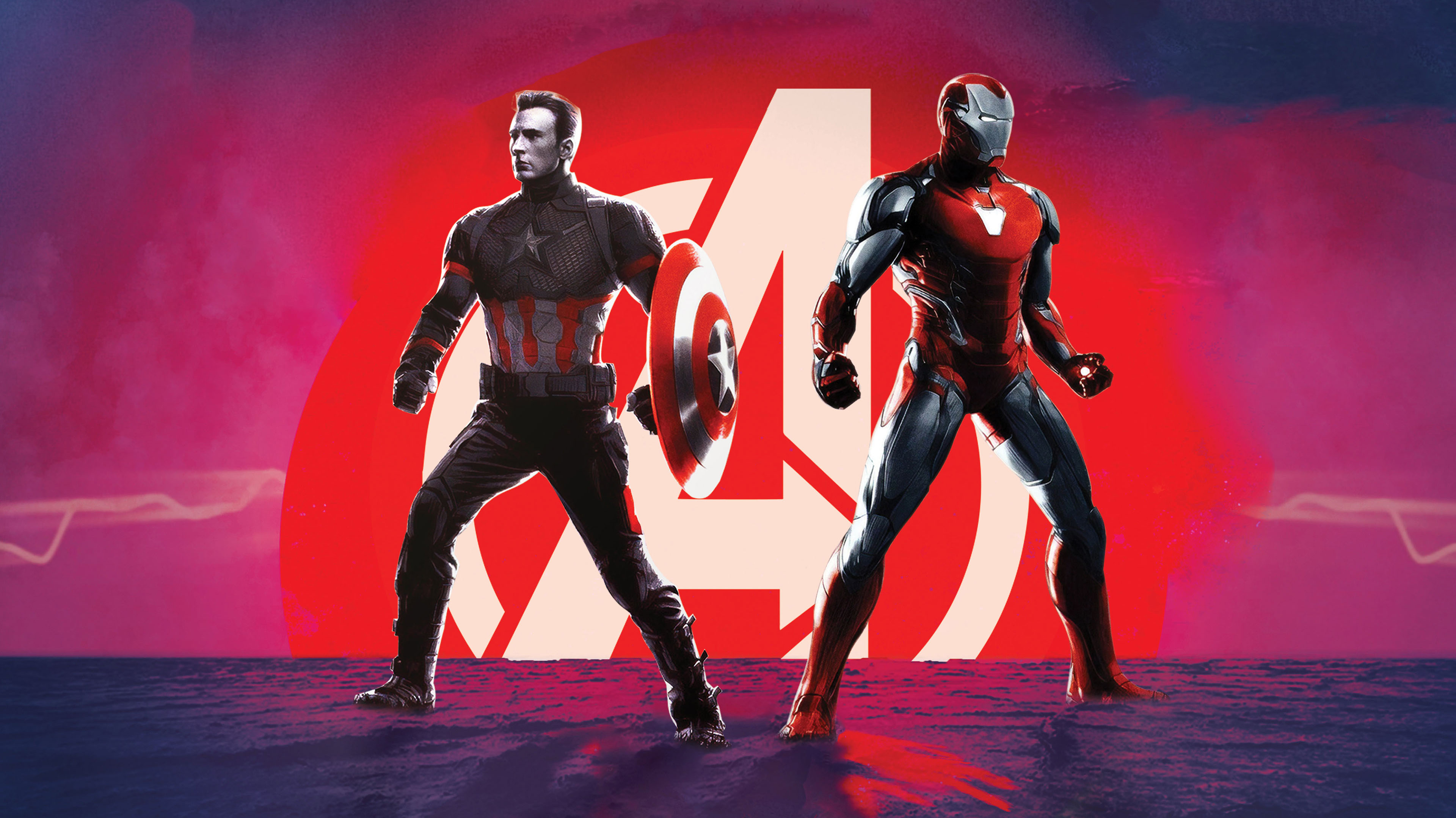 Captain America Iron Man in Avengers Endgame 4K Wallpapers | Wallpapers HD