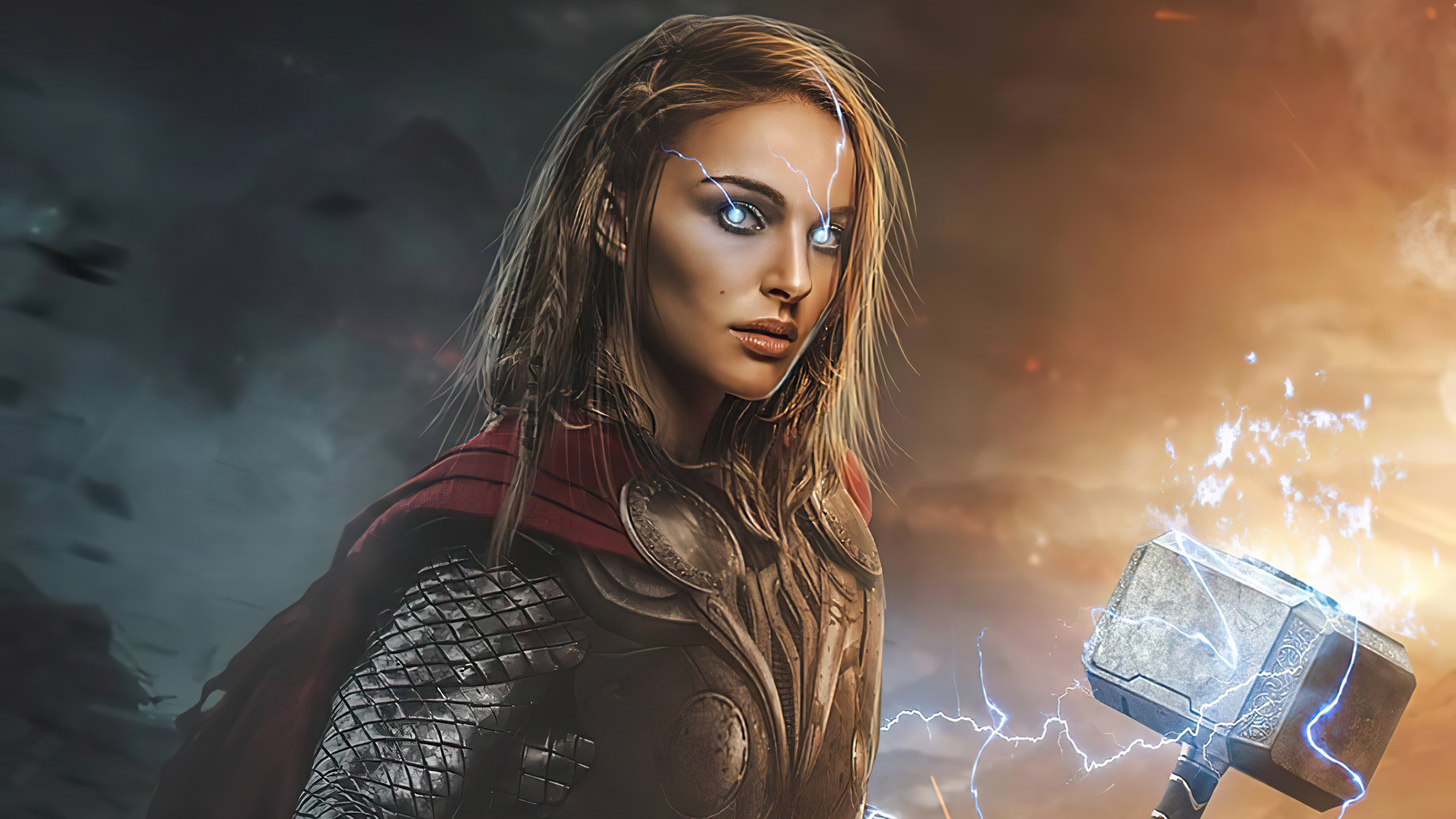 Lady Thor Love Thunder 4K HD Wallpapers | Wallpapers HD