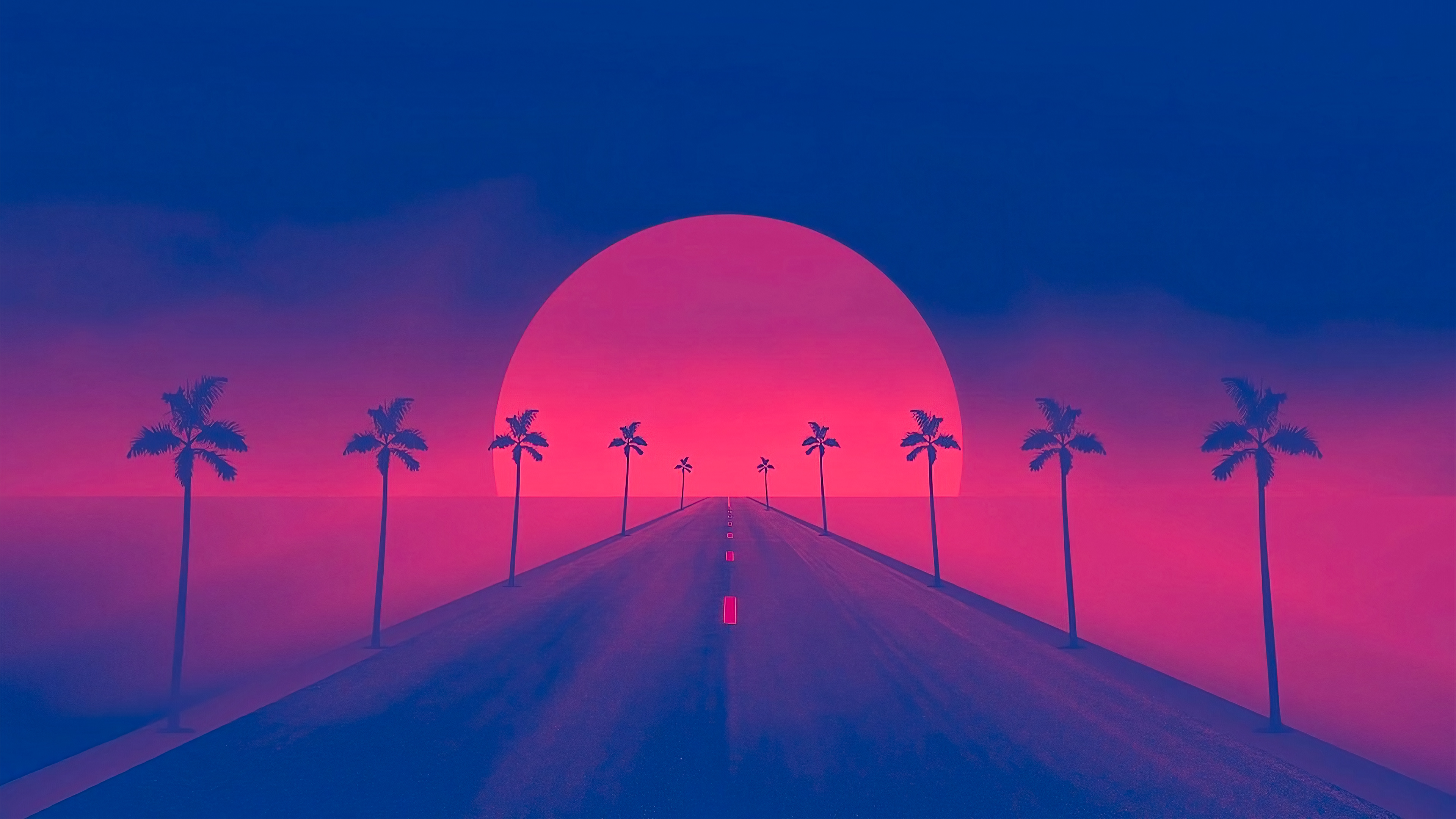 Retrowave Sunset 4k Wallpapers Wallpapers Hd