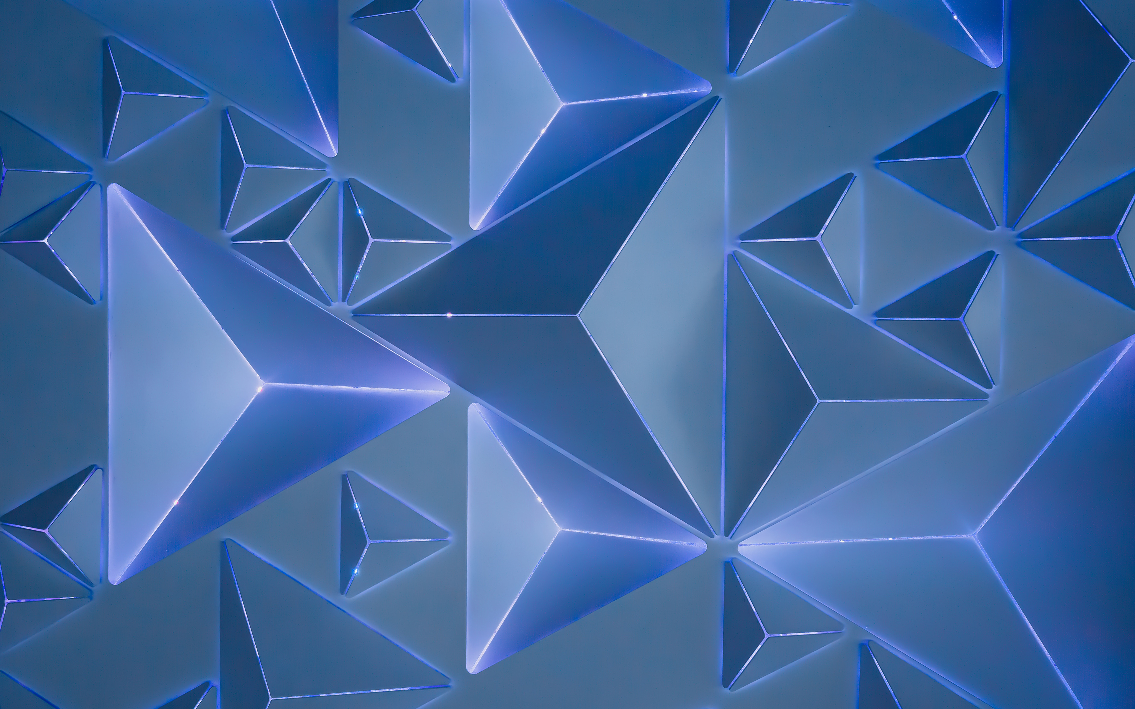 Blue Geometry 4k Wallpapers Wallpapers Hd